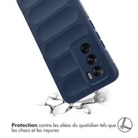 imoshion Coque arrière EasyGrip Oppo Reno 12 - Bleu foncé