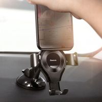 Baseus Osculum Type Gravity Car Mount - Support de téléphone pour voiture - Tableau de bord - Noir