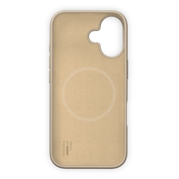 iDeal of Sweden Coque en silicone avec MagSafe Apple iPhone 17 - Beige