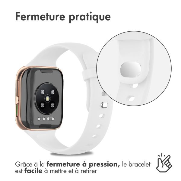 imoshion Bracelet en silicone Oppo Watch 46 mm - Blanc