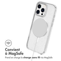imoshion Coque Pailletée avec MagSafe Apple iPhone 16 Pro Max - Paillettes Transparent