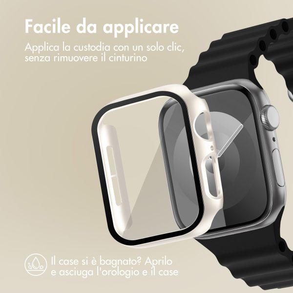 imoshion Coque rigide à couverture complète Apple Watch 4 / 5 / 6 / SE - 40 mm - Lumière stellaire