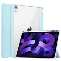 imoshion Coque tablette rigide Trifold iPad Air 11 pouces (2025) M3 / (2024) M2 / Air 5 (2022) / Air 4 (2020) - Bleu clair