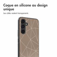 imoshion Coque Design Samsung Galaxy A54 (5G) - Graphic Lines Beige