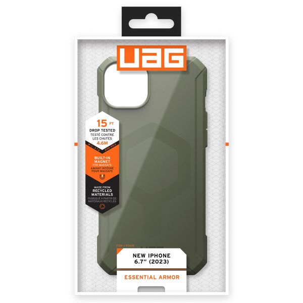 UAG Essential Armor MagSafe iPhone 15 Plus - Olive Drab