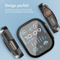 imoshion Coque rigide brillante à couverture complète pour Apple Watch Ultra / Ultra 2 - 49 mm - Noir