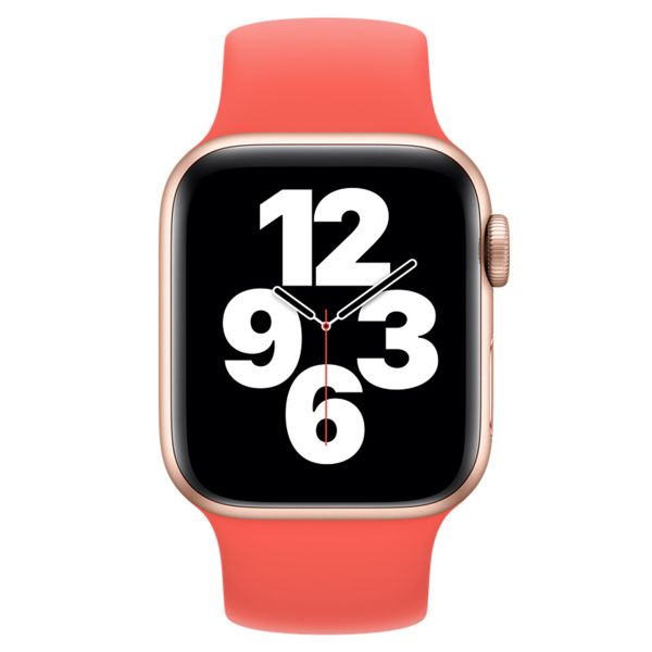 Apple Bracelet Boucle unique Apple Watch Series 1 á 9 / SE (38/40/41 mm) | Series 10 (42 mm) - Taille 8 - Pink Citrus