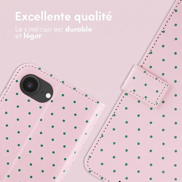 imoshion Étui de télephone portefeuille Design Apple iPhone 17e / 16e - Happy Dots