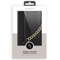 Selencia Pochette amovible en cuir végan Eny Samsung Galaxy S21 Plus - Noir
