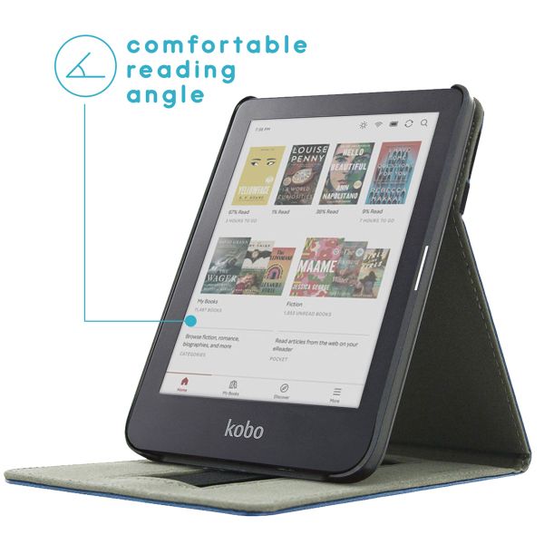 imoshion Étui á rabat Kobo Clara Colour / BW - Bleu foncé