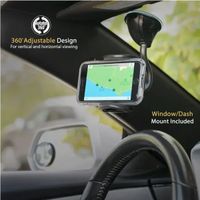 Scosche Support de téléphone StuckUp™ 4-in-1 pour voiture - Universel - Tableau de bord / Pare-brise / Grille de ventilation / Porte-gobelet - Noir