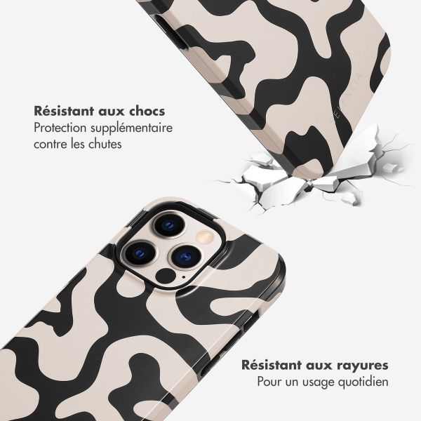 Selencia Coque arrière Vivid Apple iPhone 14 Pro - Art Wave Black