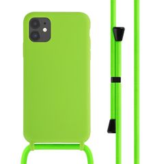 imoshion Coque en silicone avec cordon Apple iPhone 11 - Fluor Groen