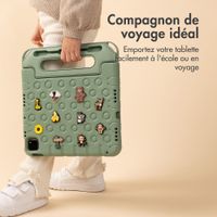 imoshion Coque kidsproof avec poupées amovibles Samsung Galaxy Tab A11 Plus / A9 Plus - Olive Green