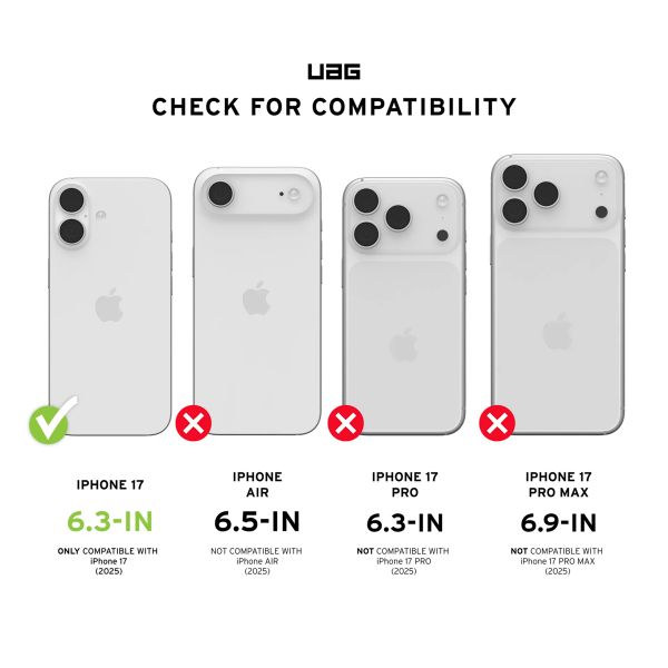 UAG Protection d'écran en verre trempé Shield Plus Apple iPhone 17