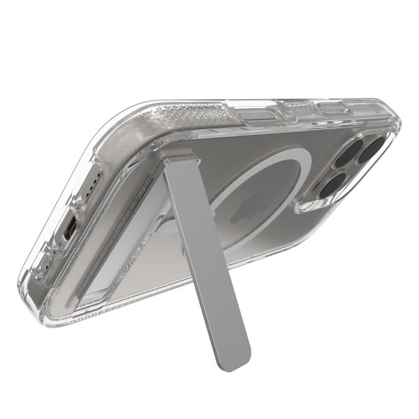 ZAGG Coque Crystal Palace Snap KickStand avec MagSafe iPhone 16 Pro - Transparent