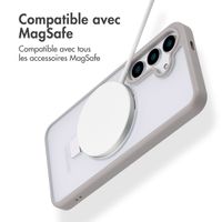 Accezz Coque Ring Stand avec MagSafe Samsung Galaxy S25 - Gris