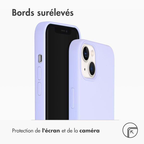Accezz Coque Liquid Silicone Apple iPhone 13 - Violet
