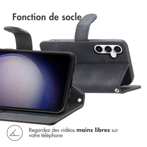 imoshion Etui de télephone portefeuille avec cordon Samsung Galaxy S23 FE - Noir