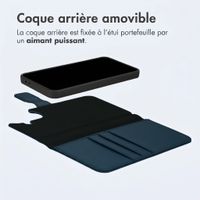 imoshion Étui portefeuille luxe 2-en-1 amovible Samsung Galaxy A37 (5G) - Bleu