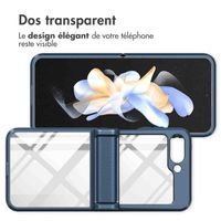 imoshion Coque arrière Rugged Clear Samsung Galaxy Z Flip 5 - Bleu foncé