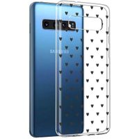 imoshion Coque Design Samsung Galaxy S10 - Cœurs - Noir