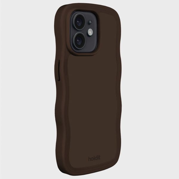 Holdit Coque Wavy Apple iPhone 12 (Pro) - Chocolate