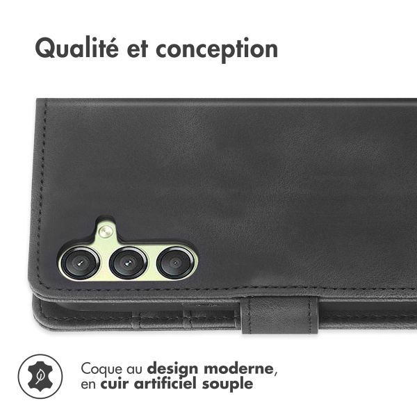 imoshion Etui de télephone portefeuille avec cordon Samsung Galaxy A25 (5G) - Noir