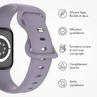 imoshion Bracelet en silicone⁺ Apple Watch Series 1 á 9 / SE (38/40/41 mm) | Series 10 (42 mm) - Lavender - Taille S/M