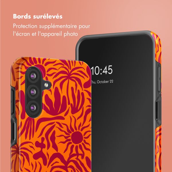 Selencia Coque arrière Vivid Samsung Galaxy A26 - Tropical Vibes Apricot