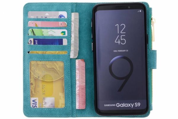 Porte-monnaie de luxe Samsung Galaxy S9 - Turquoise