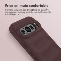 imoshion Coque arrière EasyGrip Google Pixel 9 / 9 Pro - Aubergine