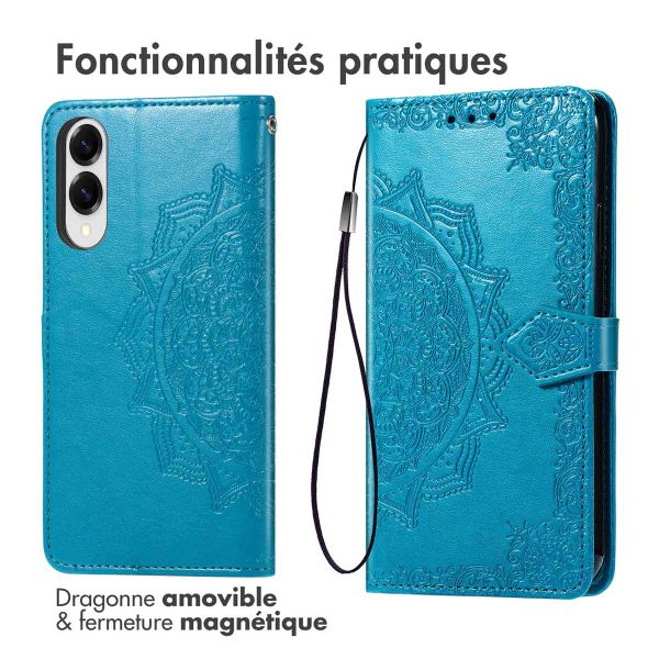 imoshion Etui de télephone Mandala Samsung Galaxy S25 Edge - Turquoise