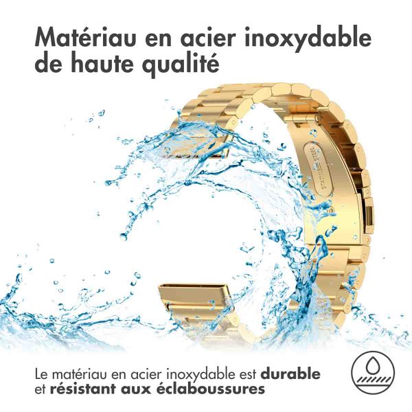 imoshion Bracelet en acier Fitbit Versa 4 / 3 / Sense (2) - Doré
