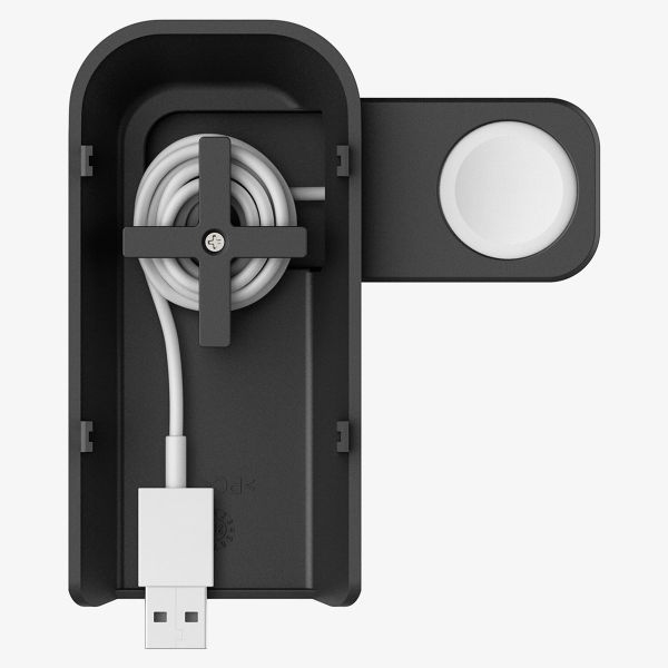 Spigen OneTap Pro | Station de charge sans fil 3-en-1 - Compatible avec MagSafe iPhone + AirPods + Apple Watch