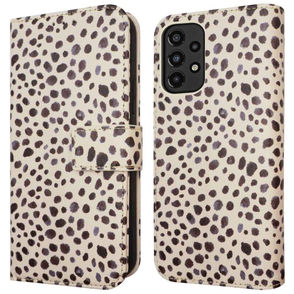 imoshion Étui de téléphone portefeuille Design Samsung Galaxy A33 - Black And White Dots