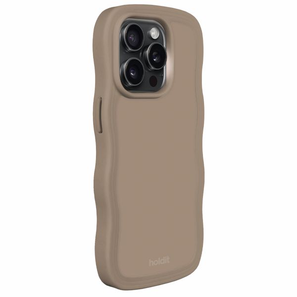 Holdit Coque Wavy Apple iPhone 15 Pro - Mocha Brown