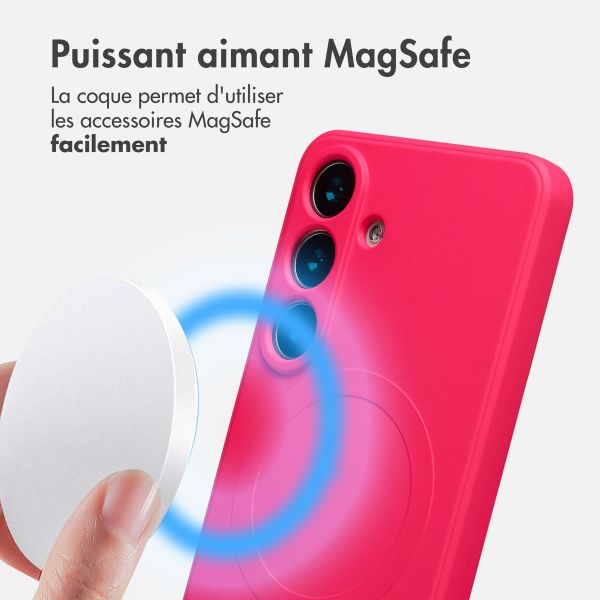 imoshion Coque Couleur avec MagSafe Samsung Galaxy S25 - Neon Pink