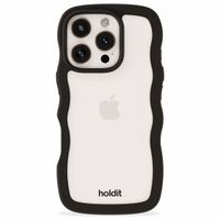 Holdit Coque Wavy iPhone 16 Pro Max - Black / Transparent