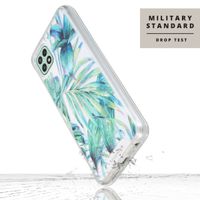 Selencia Coque très protectrice Zarya Fashion Samsung Galaxy A22 (5G) - Jungle Leaves