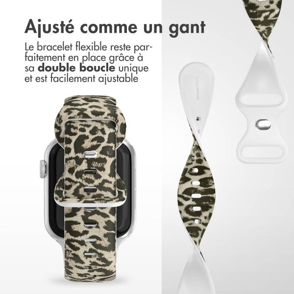 imoshion Bracelet en silicone⁺ Apple Watch Series 1 t/m 11 / SE / Ultra (44/45/46/49 mm) - Leopard
