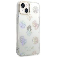 Guess Coque Peony Glitter iPhone 14 - Blanc