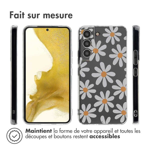 imoshion Coque Design Samsung Galaxy S22 - Daisy Flower