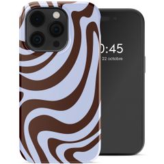 Selencia Coque arrière Vivid Apple iPhone 14 Pro - Dream Swirl Chocolate