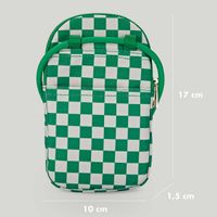 Selencia ﻿Pochette pour téléphone - Checker Green