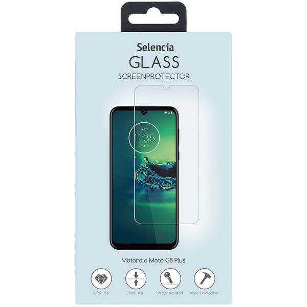 Selencia Protection d'écran en verre trempé Motorola Moto G8 Plus