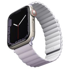 Uniq Bracelet Revix réversible Apple Watch Series 1 t/m 11 / SE / Ultra (44/45/46/49 mm) - Lilac / White
