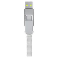 Rolling Square inCharge® XL câble de charge rapide 6-en-1 - 30 cm - White