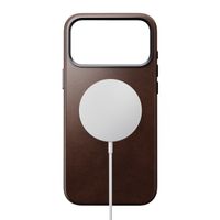 Nomad Coque arrière traditionnelle en cuir Horween avec MagSafe Apple iPhone 17 Pro Max - Rustic Brown