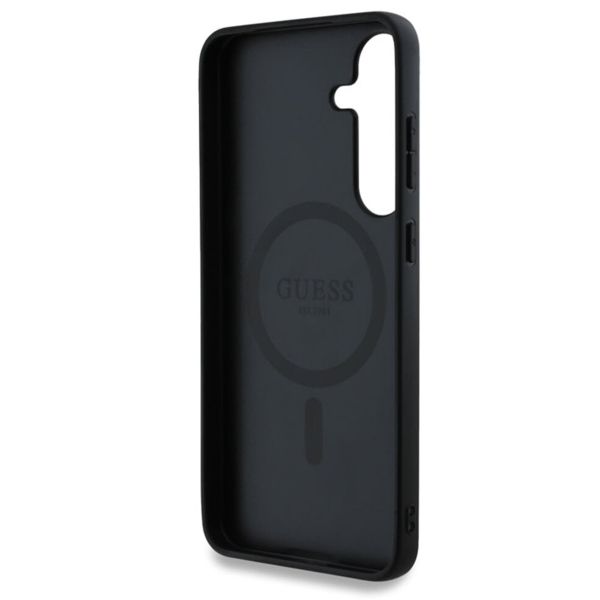 Guess Coque MagSafe Classic avec logo 4G Samsung Galaxy S25 Plus - Noir